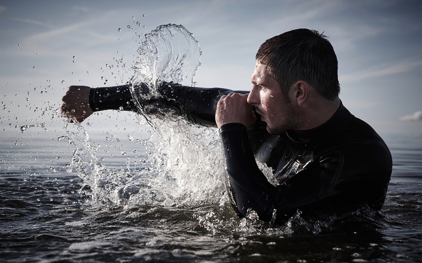 Benjamin Kampfkunst im Wasser